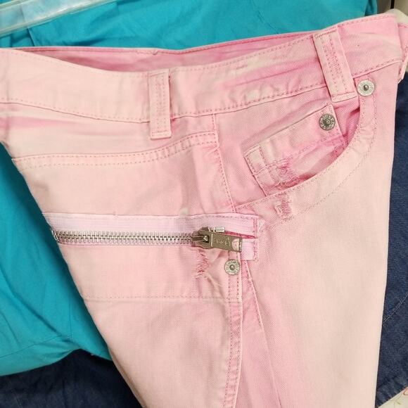 Used brand Jeans zippers denim crop pants 28 wst - Picture 6 of 8